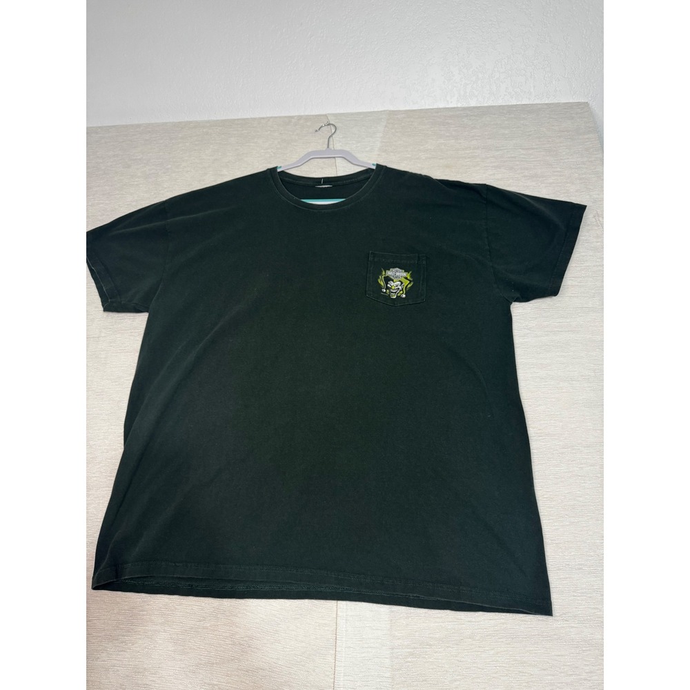 Harley-Davidson Gettysburg PA Battlefield Joker Pocket T-Shirt Mens Drk Green3XL